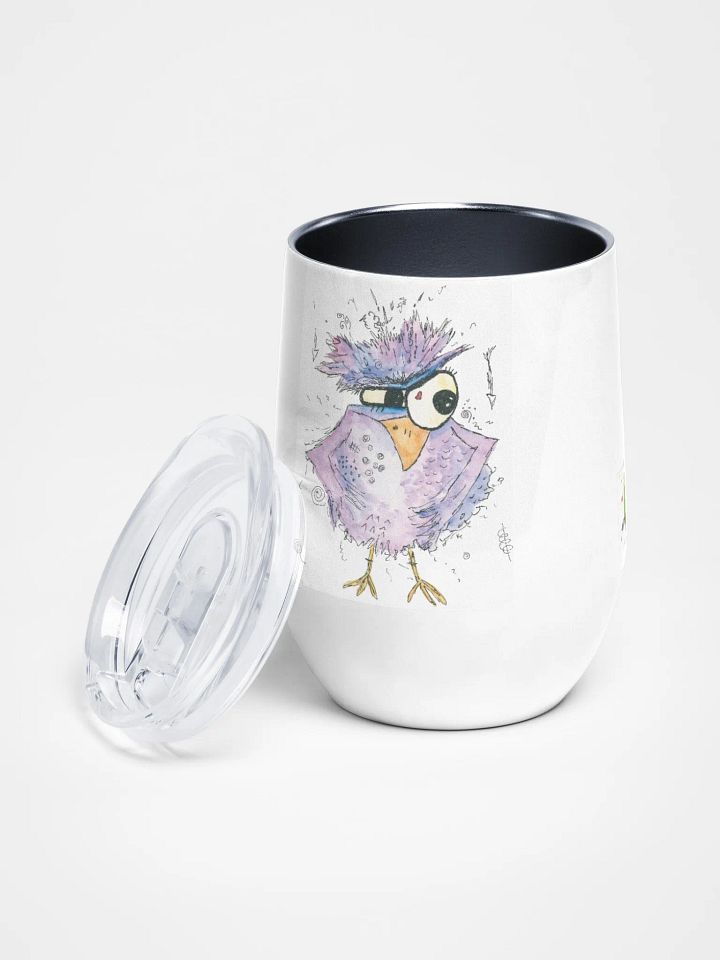 Ging Ging Grumpy Bird Wine Tumbler product image (1)