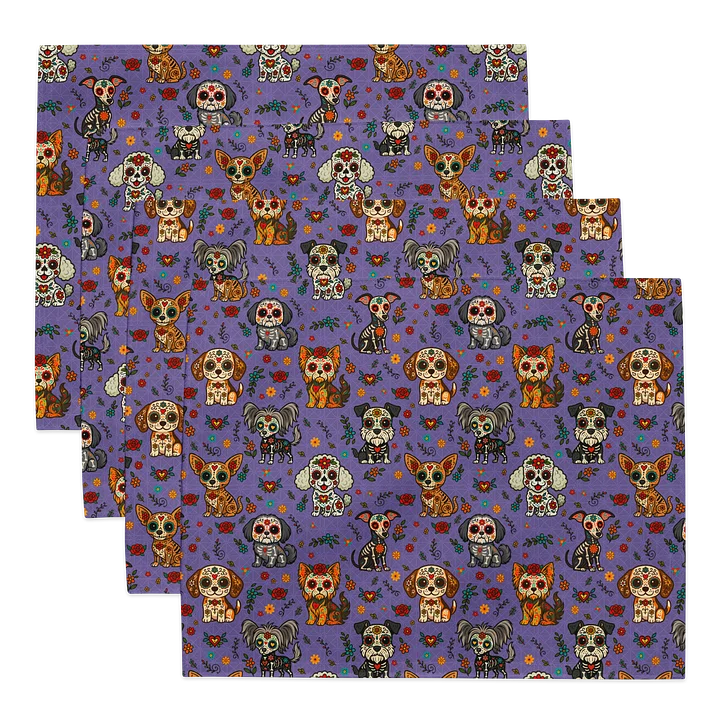 Day of the Dead Dog Sugar Skull Placemats product image (1)
