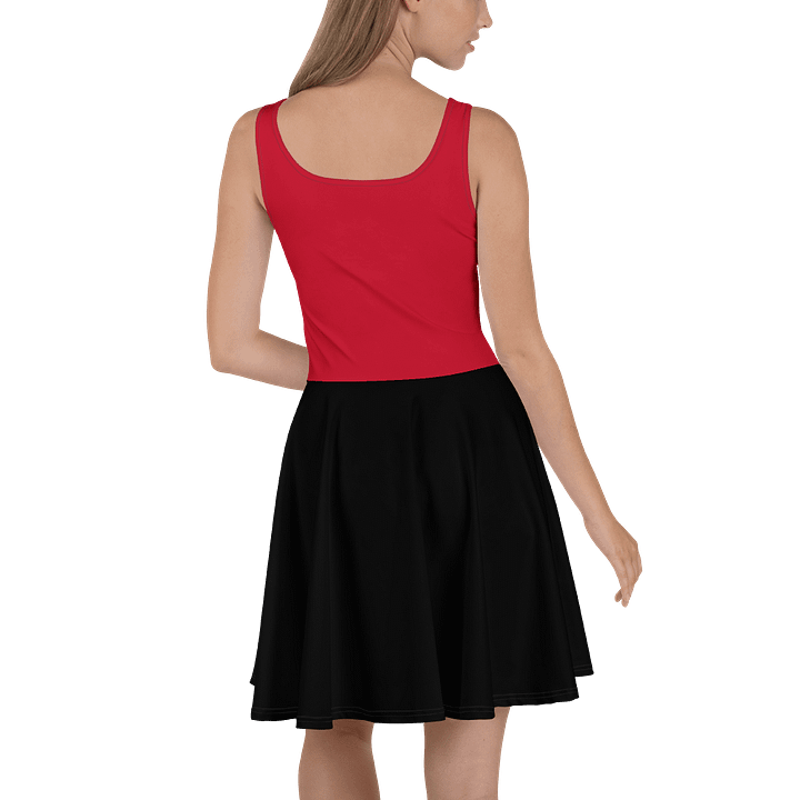 Midnight Veil Designs Black and Red Gothic Skater Dress - Free Shipping Worldwide product image (2)