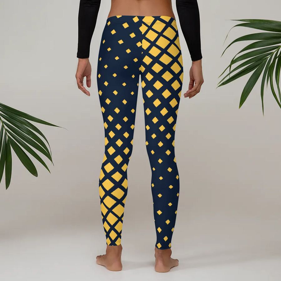 Golden Grid All-Over Leggings product image (4)