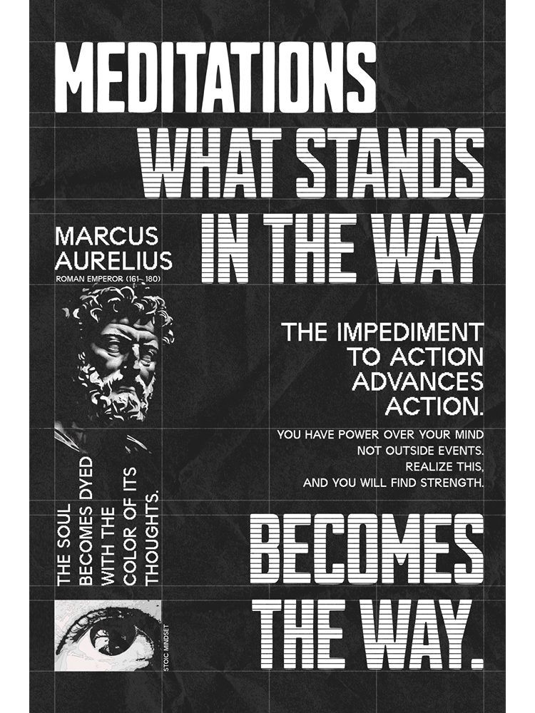 Marcus Aurelius Meditations Modern Matte Paper Poster product image (1)