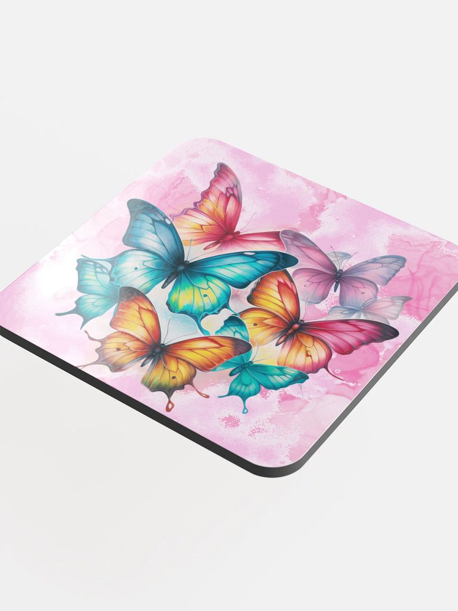 Rainbow Butterfly Nature Themed Mouse Pad product image (4)