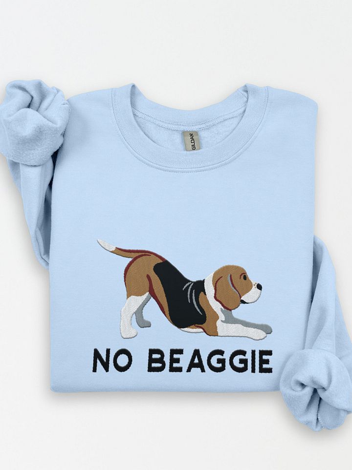 No Beaggie Sweatshirt (Embroidered) of a Beagle product image (1)