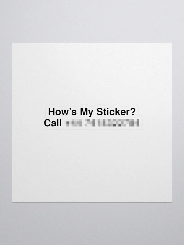 How's My Sticker? product image (1)