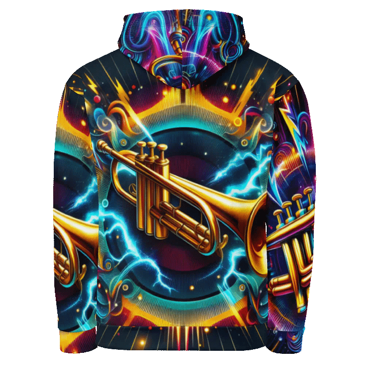 Trumpet Musical Instrument - All-Over Unisex Hoodie #5 product image (2)