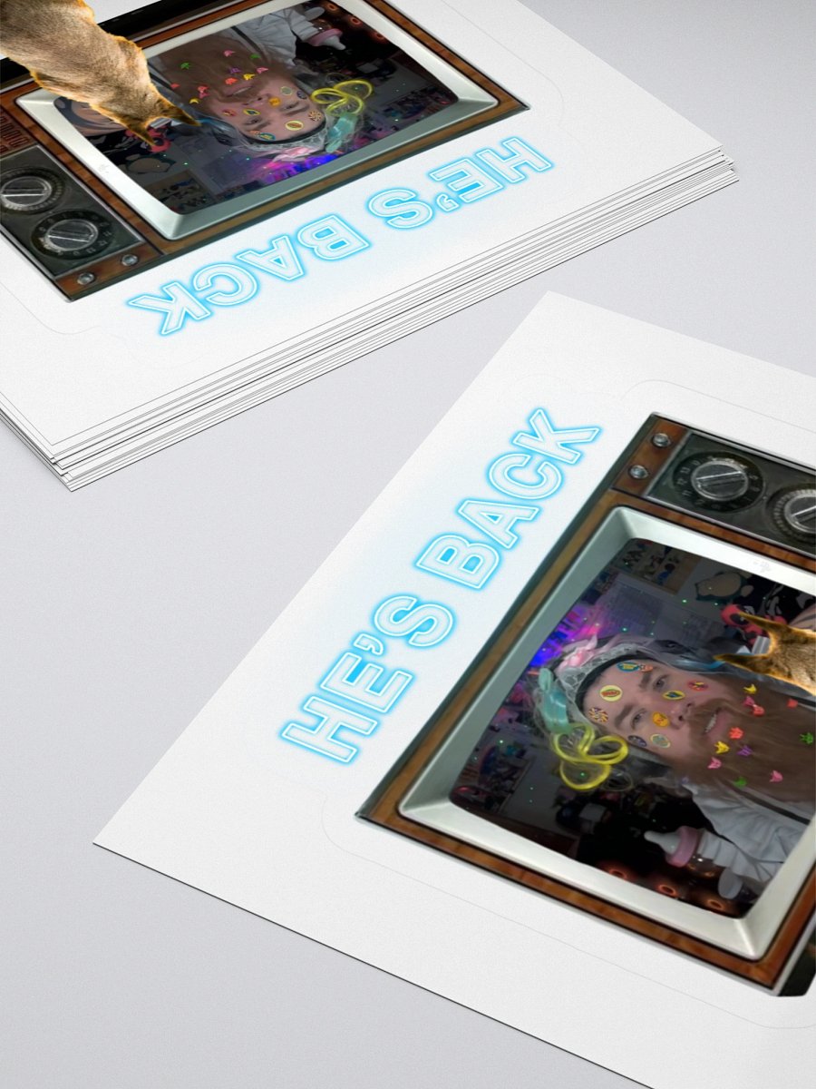 Waffles - He's Back Sticker product image (11)