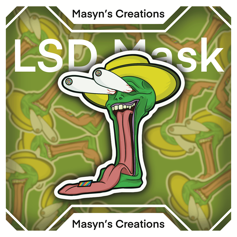 LSD Mask Sticker product image (1)