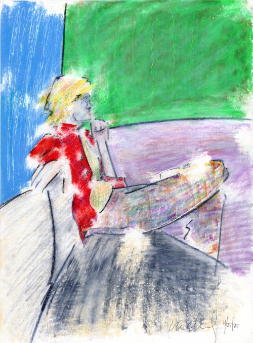Woman in a Red Shirt 11.25.85 print product image (1)