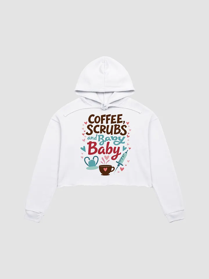 Medical Mama, Coffee, Scrubs, and Baby Fleece Hoodie product image (8)