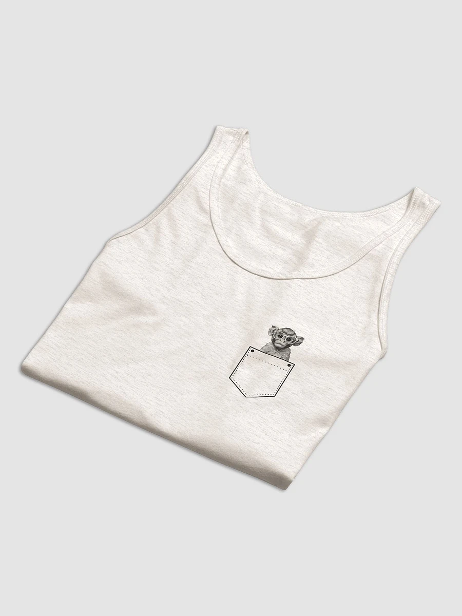 Goggles the Wise Monkey | Tank Top | Pocket Companion | Remember to Always Stay Curious | Empowerment Shirt product image (5)