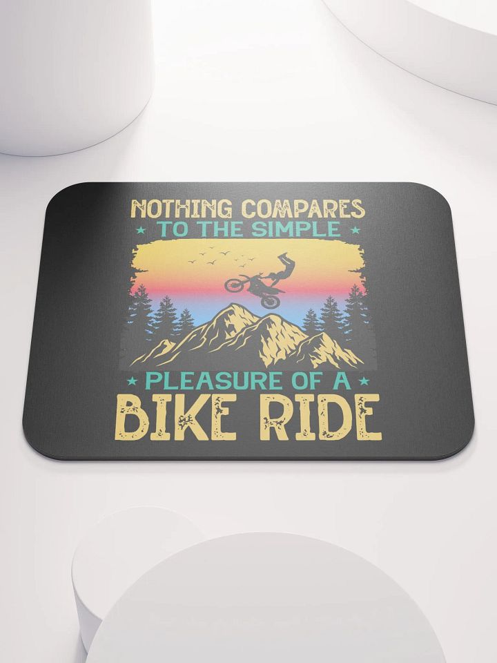 Simple Pleasure of a Bike Ride - Mountain Biking Mouse Pad product image (1)