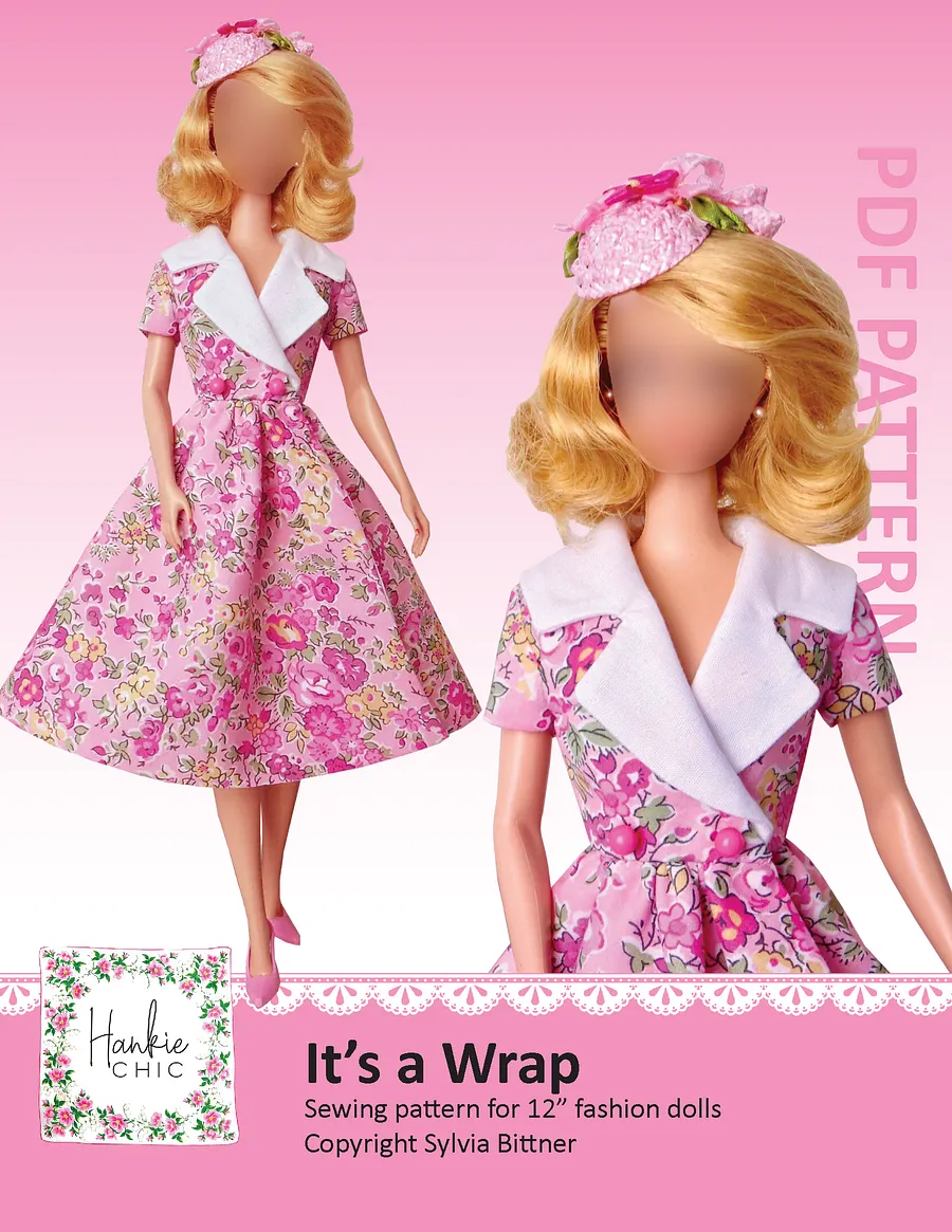 It's a Wrap sewing pattern for 12" fashion dolls product image (1)