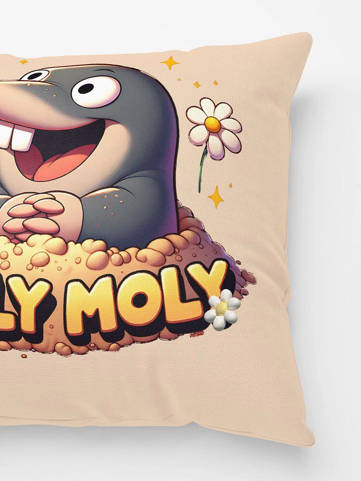 Holy Moly Cute Mole and Daisy Pillow Design product image (3)