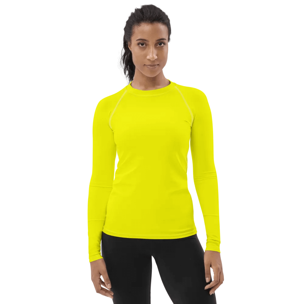 Plain Color Yellow Rash Guard product image (1)