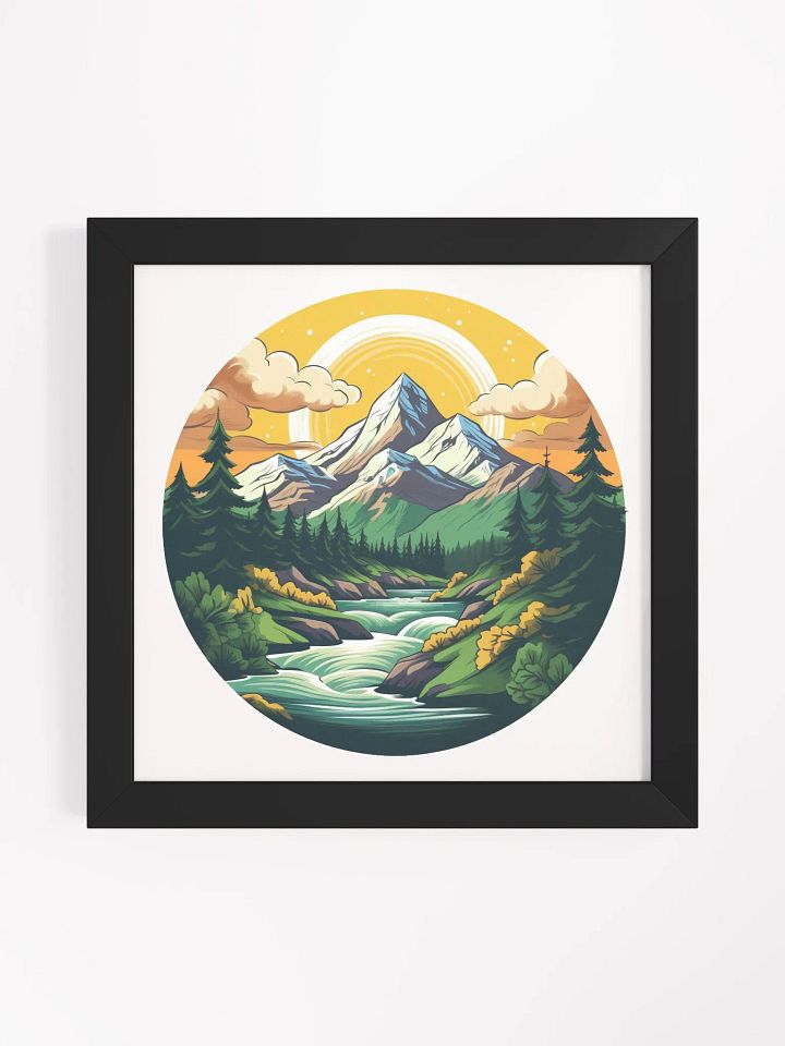 morning mountains framed print product image (1)