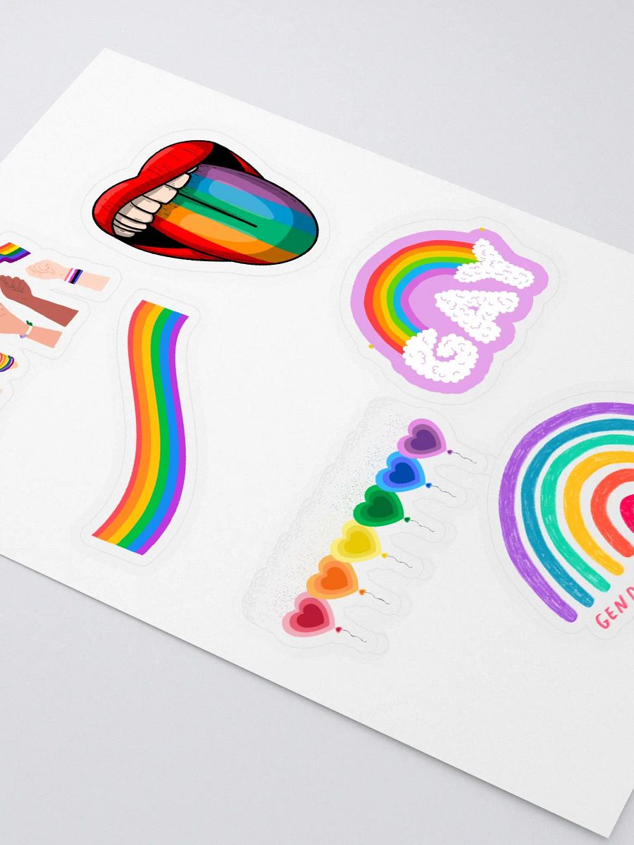 Rainbows Galore LGBTQ+ Full Sticker Sheet product image (2)
