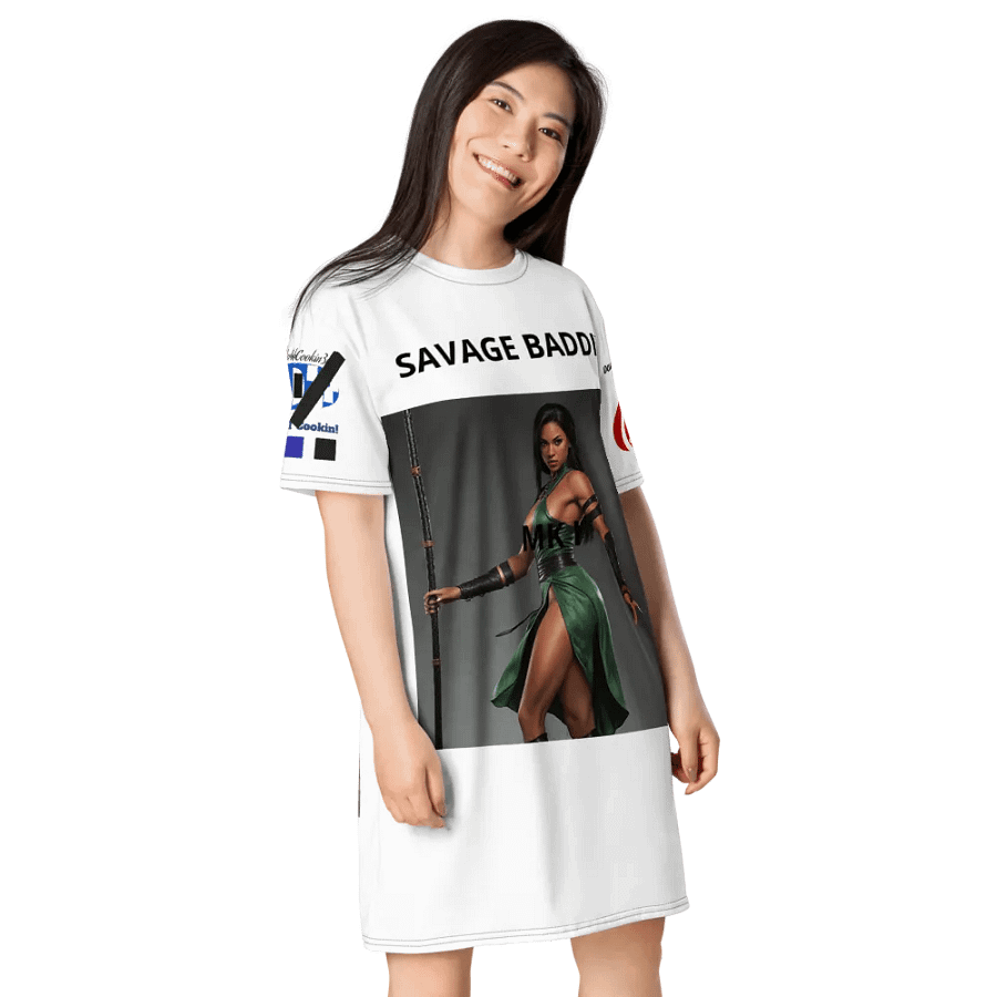 LET GET COOKIN SAVAGE BADDIE DT SHIRT DRESS product image (5)