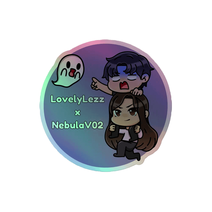 LovelyLezz x NebulaV02 Collab Holographic Sticker product image (2)