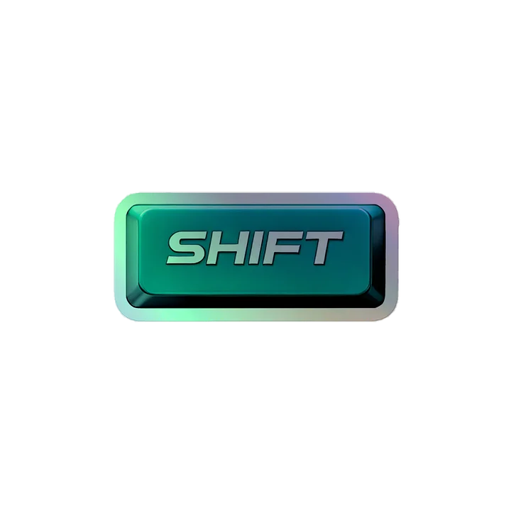 Shift Key Holo Sticker product image (2)