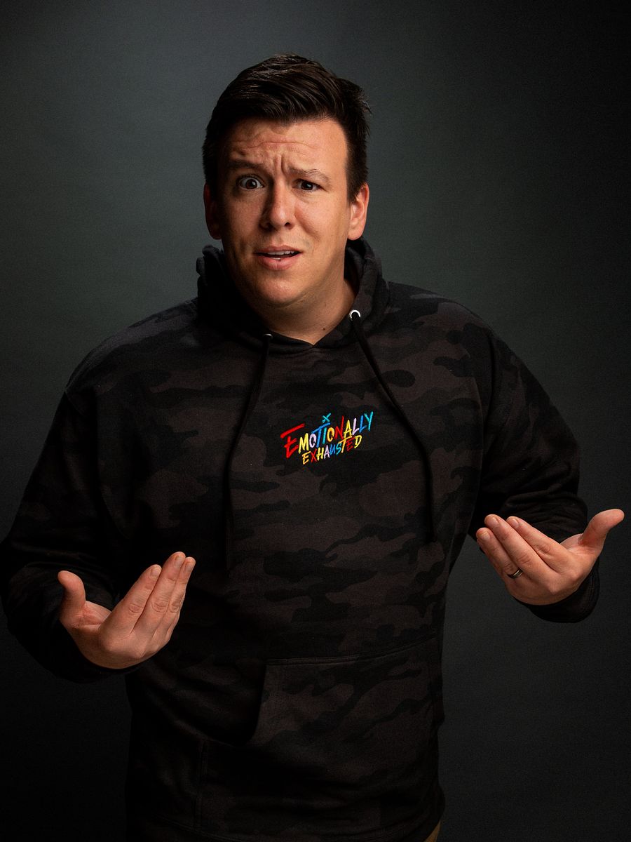 EMOTIONALLY EXHAUSTED HOODIE - BLACK CAMO product image (4)