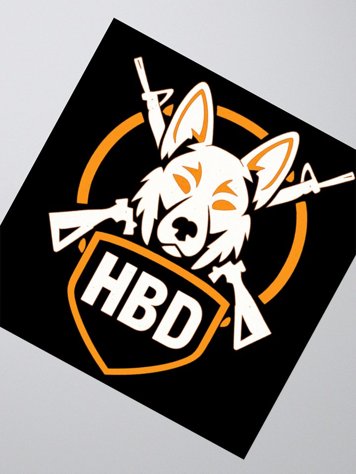 HBD Gaming Black Dog Head Decal product image (5)