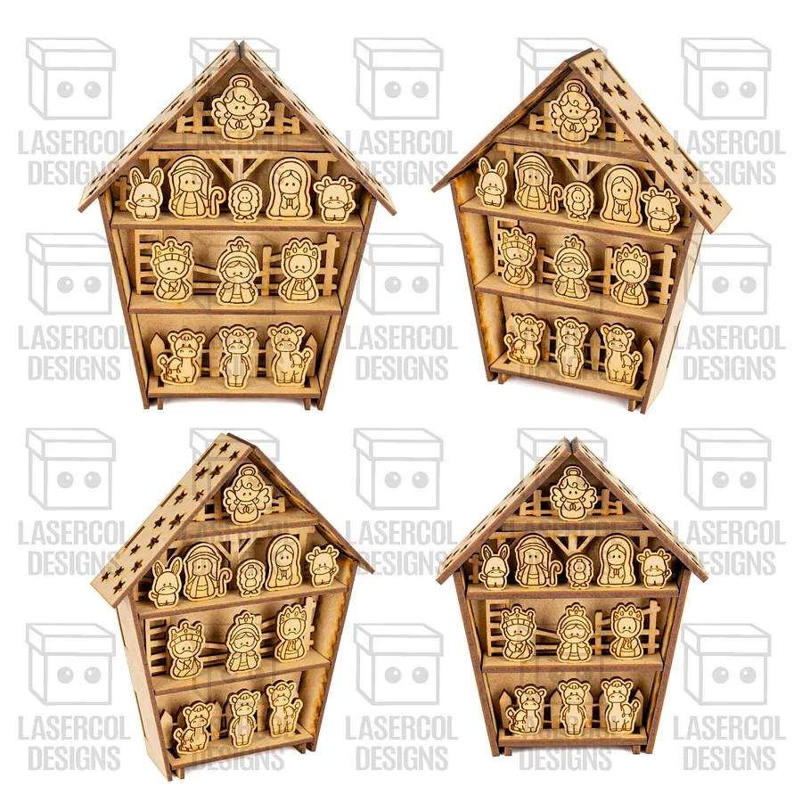 Nativity Scene (4 Sizes) - Christmas Files - Laser Cut Files product image (2)