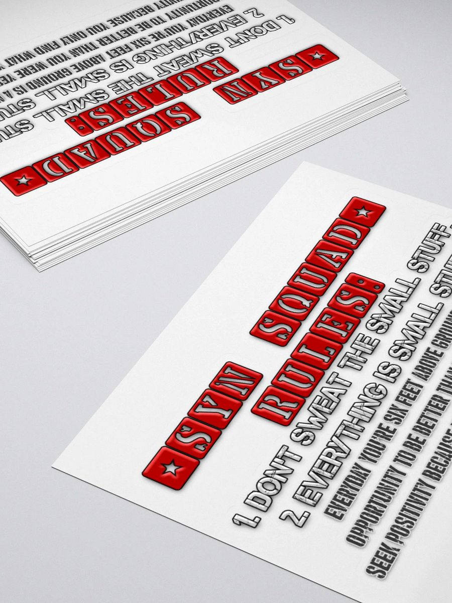 Synisisms Collection - 2 Rules Sticker product image (10)