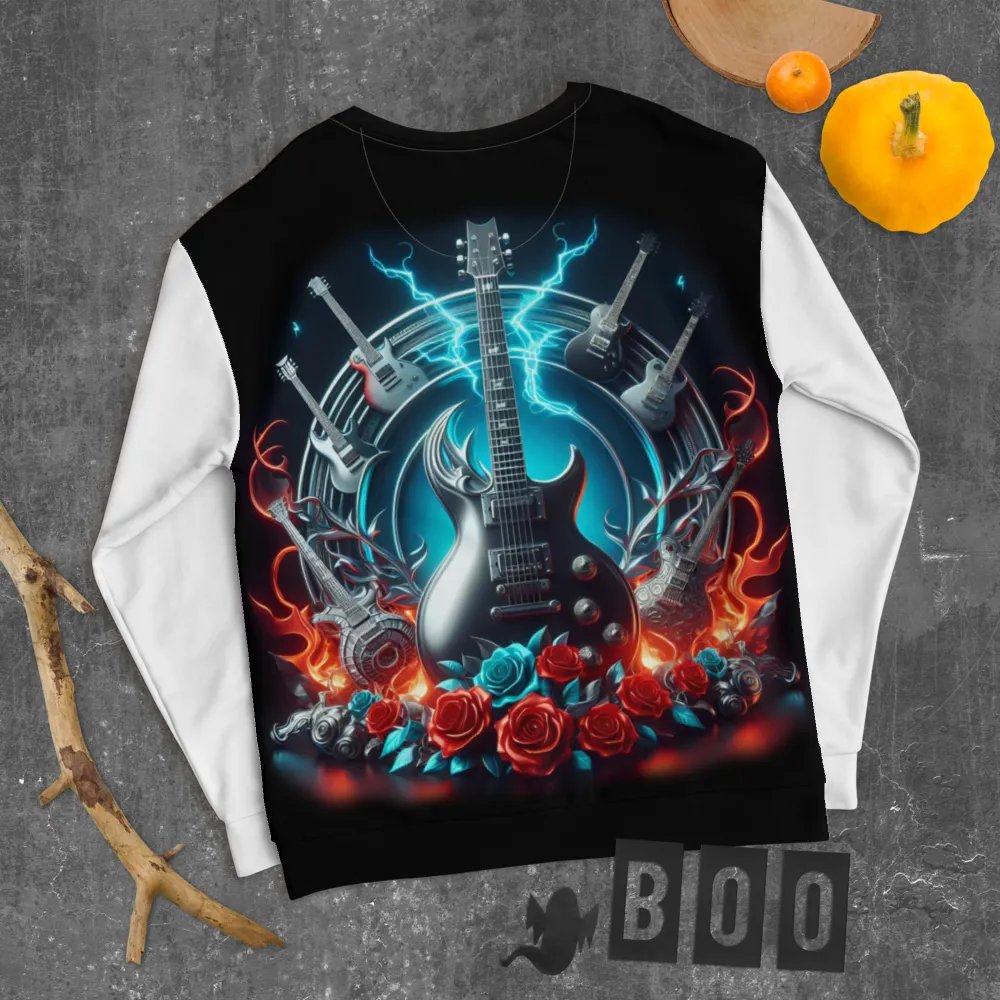 Electric Silver Lightning Guitars - Unisex Sweatshirt #15 product image (8)
