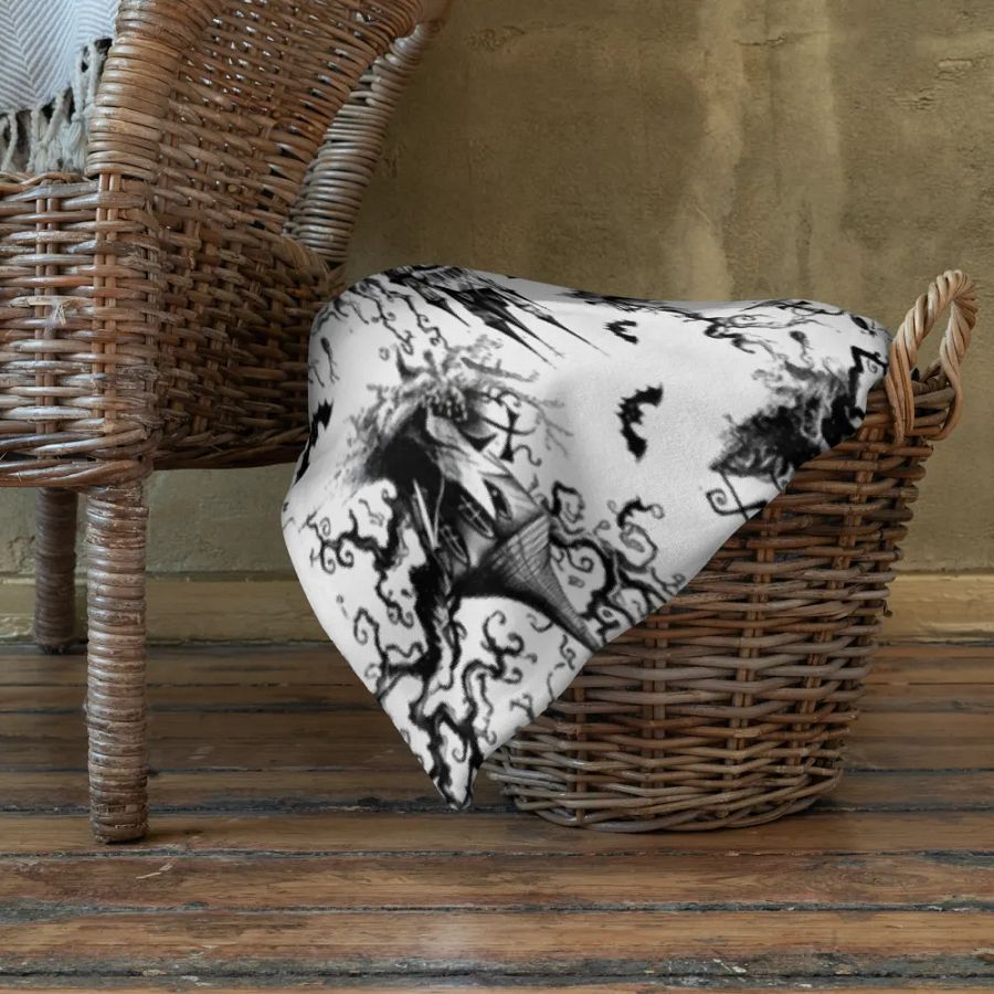Halloween Black And White Blanket product image (10)