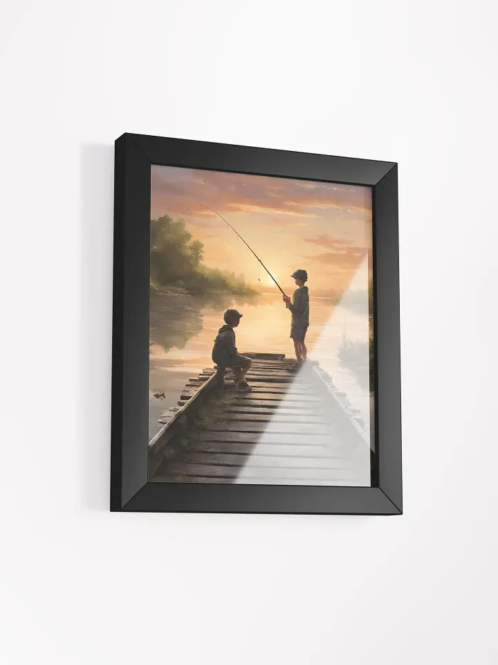 Buddies at Sunrise Fishing Framed Poster product image (12)