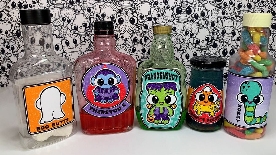 Halloween Bottle Labels product image (1)