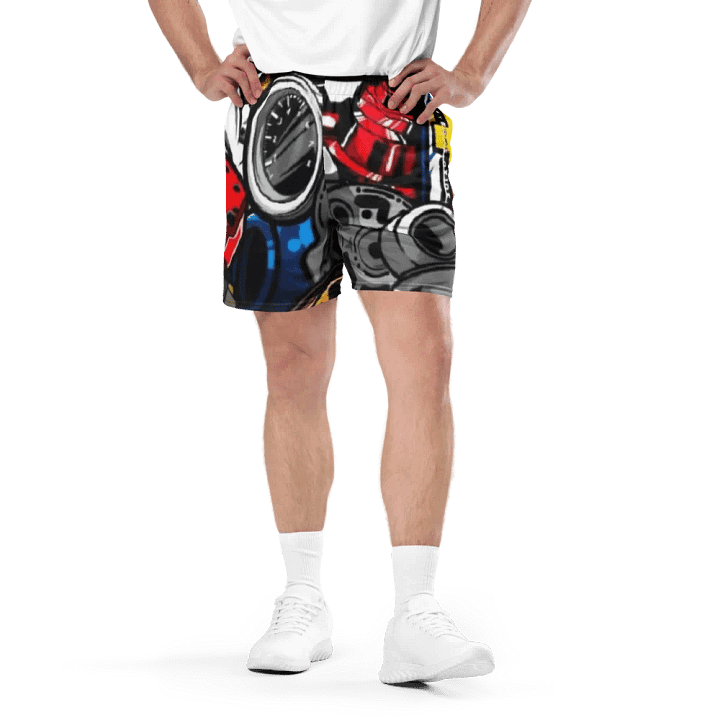 Rev Up Your Style with Car-Inspired Mesh Shorts product image (1)