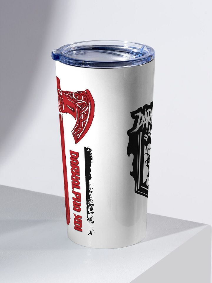 DarkAlpha_xDi American Flag and Logo Stainless Steel Tumbler product image (1)