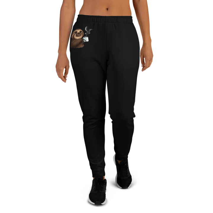 Sloth Serenity Women's Black Joggers product image (2)