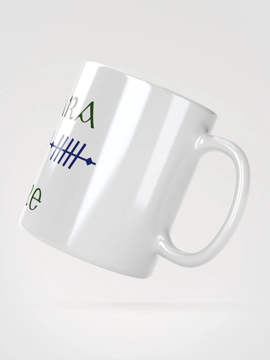 Cill Dara/Kildare Celtic Scholastic style Ogham Script White Glossy Mug product image (2)
