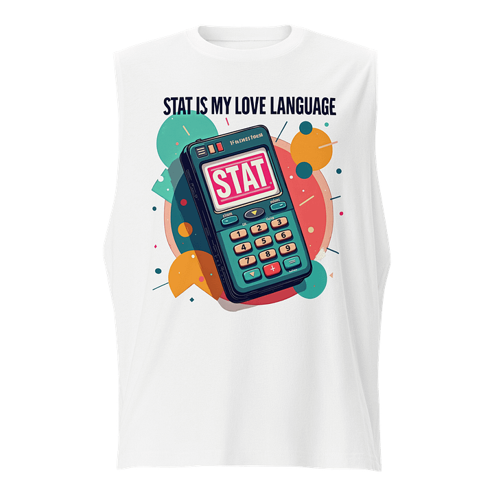 STAT Love Language Retro Calculator Muscle Tank product image (1)