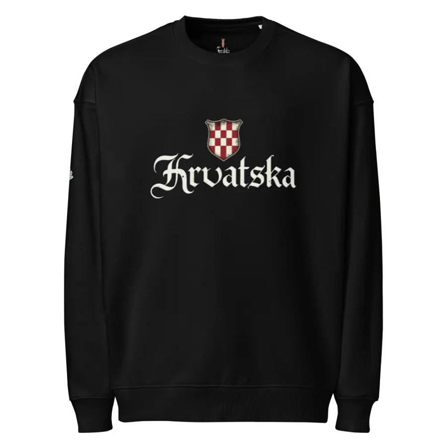 Checkered Shield Hrvatska Organic Sweatshirt product image (1)
