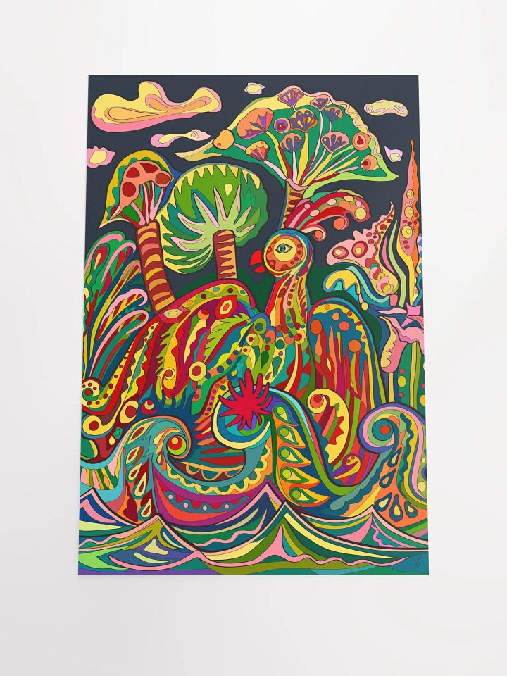 Vibrant Matte Paper Poster - Loro Park Bird product image (1)