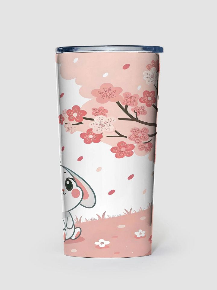 Kawaii Cherry Blossom 20 Oz Tumbler – Serene 20oz Tumbler with Pink Blossoms and Falling Petals product image (1)