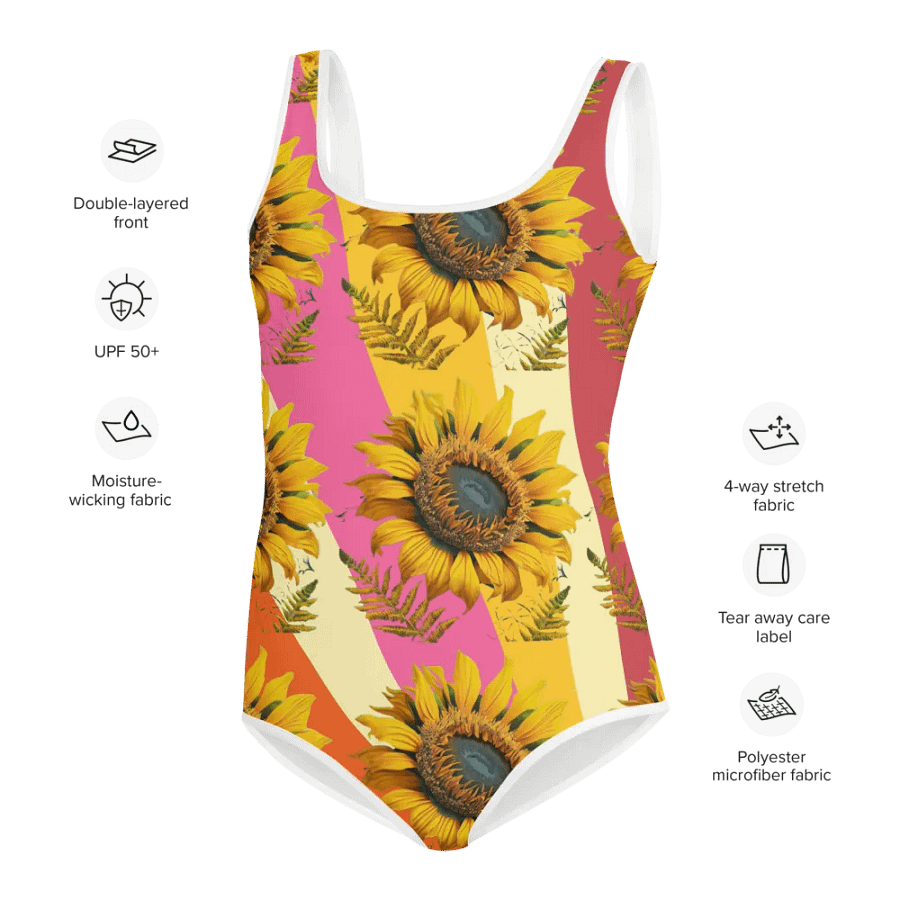 Shine Bright Like a Sunflower: All-Over Print Swimsuit product image (2)