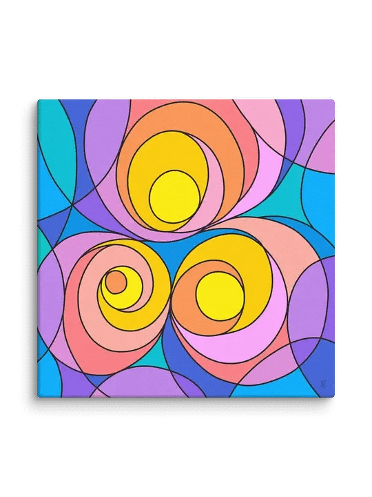 Spiral Serenade Canvas - Abstract Square No. 1 product image (137)