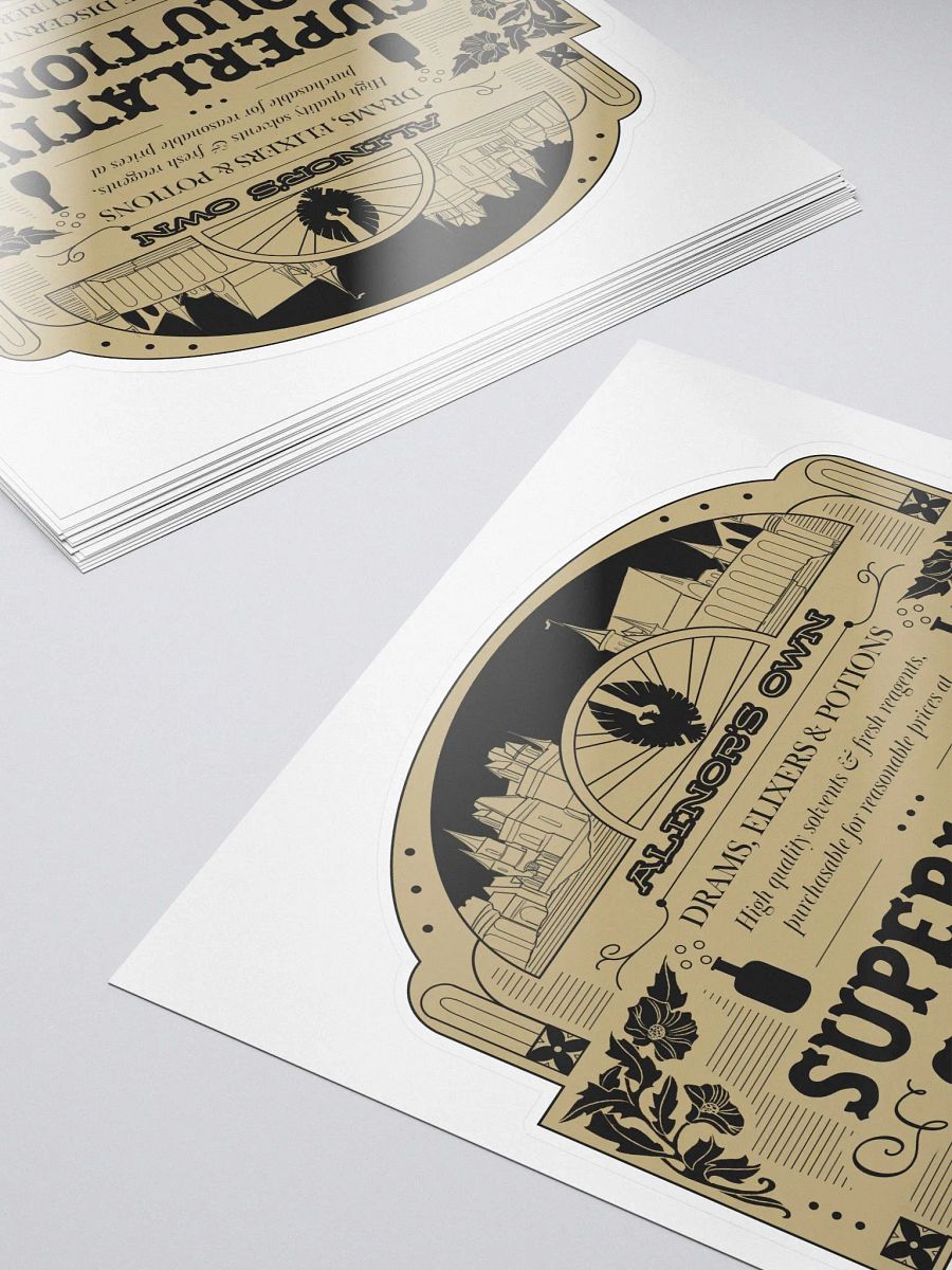 Alinor Apothecary Vintage Label Sticker product image (5)