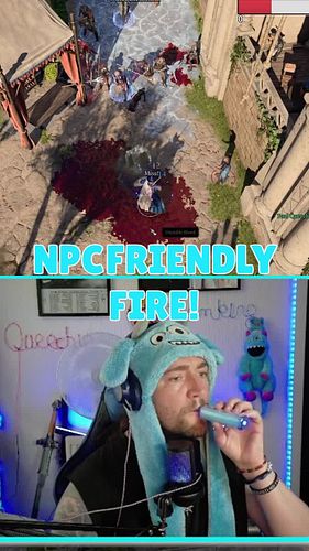 When the NPCs spray and pray. Man Down. Baldur's Gate 3 every Thursday at 6:30pm, Link In Bio. #BaldursGate3 #Gaming #EpicFai...
