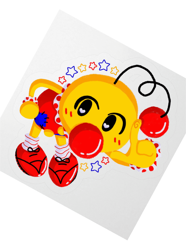 Boyoyoing Point Stars Flat Sticker product image (2)