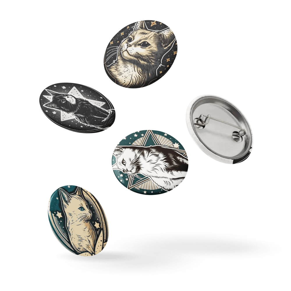 Starry Cat Pin Button Set product image (14)