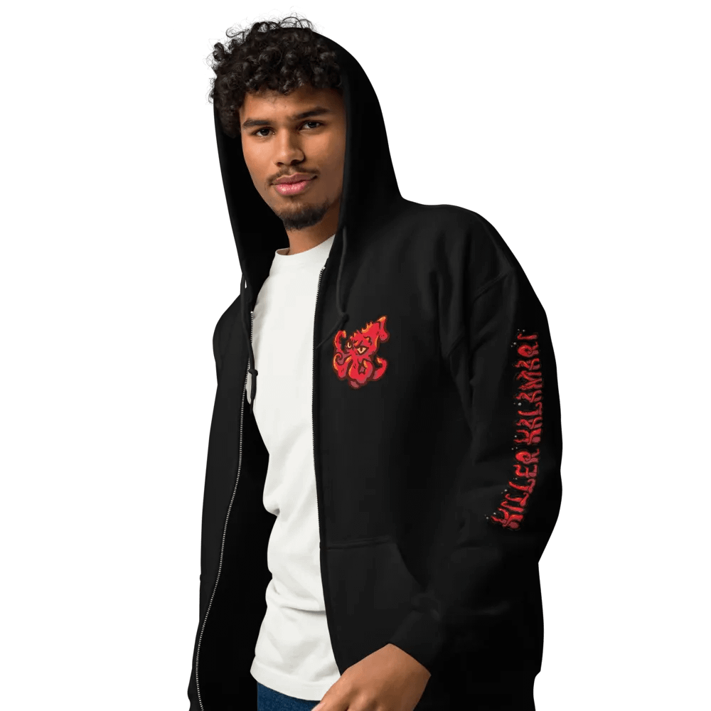 Killer Kalamari Zip Up Printed Hoodie product image (9)