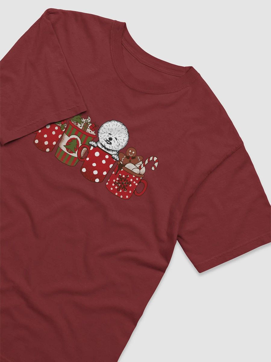 Cute Bichon Frise in a Christmas Cup T-Shirt | Funny Christmas Pup in a Cup product image (6)