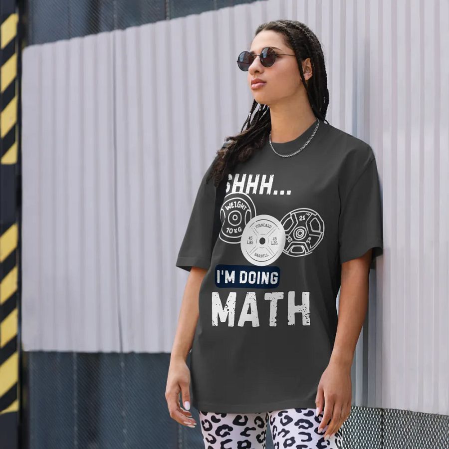 Shhh. I'm doing math unisex t-shirt product image (10)