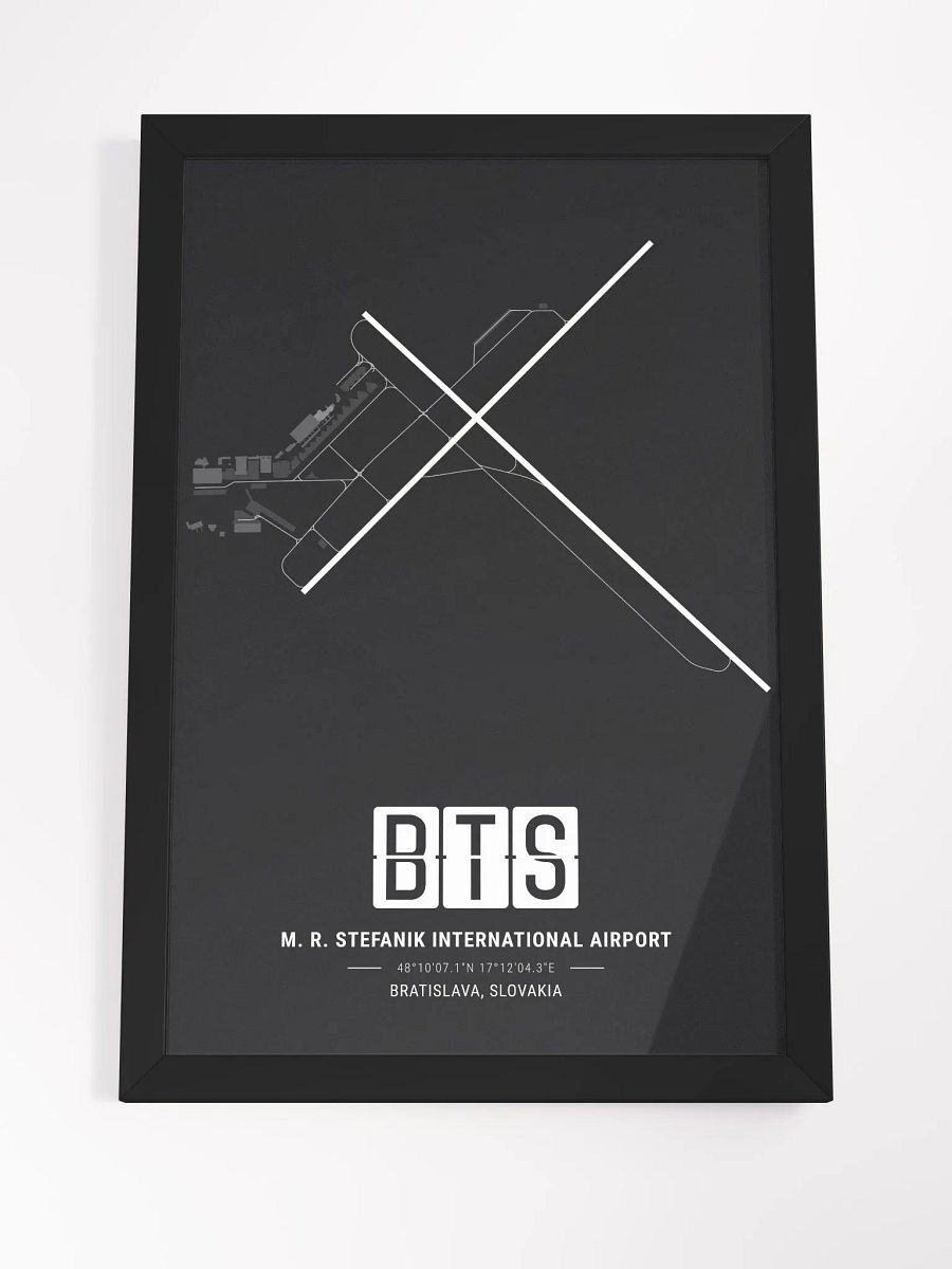 Framed Airport BTS Premium Map On Matt Paper product image (4)