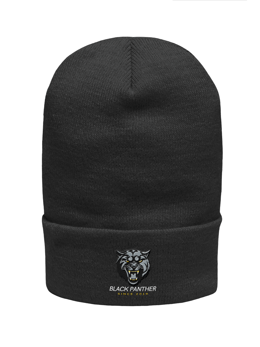 Fierce Panther Embroidered Beanie product image (2)